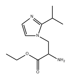 1H-Imidazole-1-propanoic acid, α-amino-2-(1-methylethyl)-, ethyl ester Structure