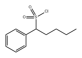 Benzenemethanesulfonyl chloride, α-butyl- Structure