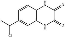 6-(1-Chloroethyl)-1,4-dihydroquinoxaline-2,3-dione Structure