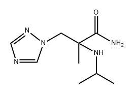 1H-1,2,4-Triazole-1-propanamide, α-methyl-α-[(1-methylethyl)amino]- Structure