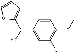 (3-chloro-4-methoxyphenyl)(furan-2-yl)methanol Structure