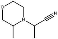 4-Morpholineacetonitrile, α,3-dimethyl- 구조식 이미지
