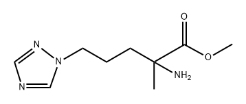 1H-1,2,4-Triazole-1-pentanoic acid, α-amino-α-methyl-, methyl ester Structure