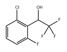 Benzenemethanol, 2-chloro-6-fluoro-a-(trifluoromethyl)- Structure