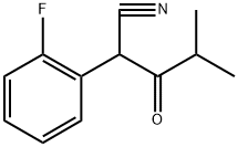 Benzeneacetonitrile, 2-fluoro-α-(2-methyl-1-oxopropyl)- Structure