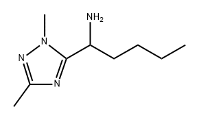 1-(1,3-Dimethyl-1h-1,2,4-triazol-5-yl)pentan-1-amine Structure