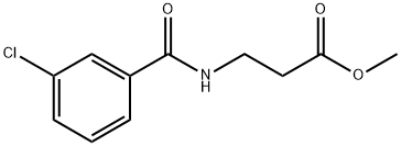 β-Alanine, N-(3-chlorobenzoyl)-, methyl ester Structure