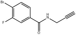 4-Bromo-3-fluoro-N-2-propyn-1-ylbenzamide Structure