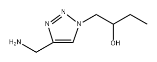 1H-1,2,3-Triazole-1-ethanol, 4-(aminomethyl)-α-ethyl- 구조식 이미지