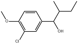 3-Chloro-4-methoxy-α-(1-methylpropyl)benzenemethanol Structure