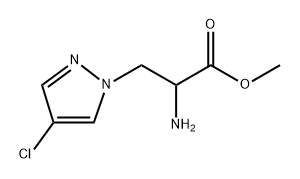 1H-Pyrazole-1-propanoic acid, α-amino-4-chloro-, methyl ester Structure