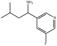 1-(5-fluoropyridin-3-yl)-3-methylbutan-1-amine Structure