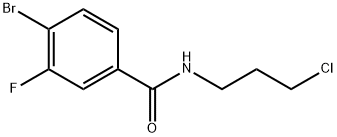 4-Bromo-N-(3-chloropropyl)-3-fluorobenzamide Structure