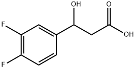 3-(3,4-Difluorophenyl)-3-hydroxypropanoic acid Structure