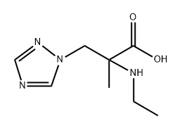 1H-1,2,4-Triazole-1-propanoic acid, α-(ethylamino)-α-methyl- 구조식 이미지