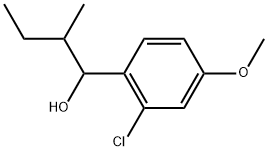 2-Chloro-4-methoxy-α-(1-methylpropyl)benzenemethanol Structure