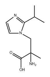 1H-Imidazole-1-propanoic acid, α-amino-α-methyl-2-(1-methylethyl)- Structure