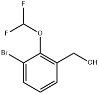 (3-bromo-2-(difluoromethoxy)phenyl)methanol Structure