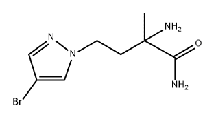 1H-Pyrazole-1-butanamide, α-amino-4-bromo-α-methyl- Structure