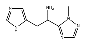 1H-1,2,4-Triazole-5-methanamine, α-(1H-imidazol-5-ylmethyl)-1-methyl- Structure