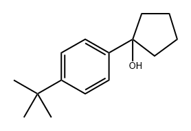 1-(4-(tert-butyl)phenyl)cyclopentanol Structure