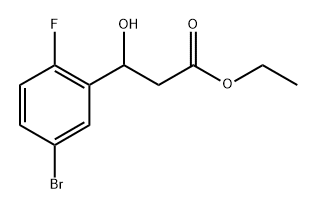 Ethyl 3-(5-bromo-2-fluorophenyl)-3-hydroxypropanoate Structure