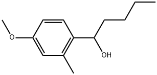 α-Butyl-4-methoxy-2-methylbenzenemethanol Structure