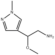 1H-Pyrazole-4-ethanamine, β-methoxy-1-methyl- Structure