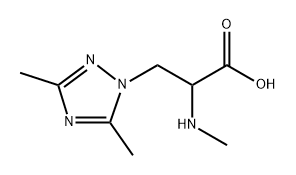 1H-1,2,4-Triazole-1-propanoic acid, 3,5-dimethyl-α-(methylamino)- Structure