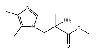 1H-Imidazole-1-propanoic acid, α-amino-α,4,5-trimethyl-, methyl ester Structure