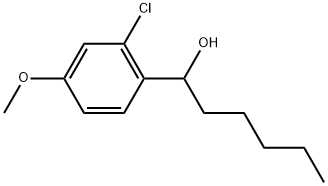 2-Chloro-4-methoxy-α-pentylbenzenemethanol Structure