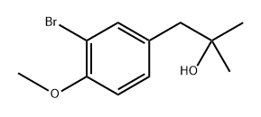 Benzeneethanol, 3-bromo-4-methoxy-α,α-dimethyl- Structure