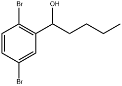 2,5-Dibromo-α-butylbenzenemethanol Structure