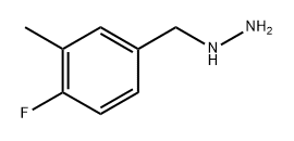(4-fluoro-3-methylphenyl)methyl]hydrazine Structure