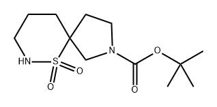 tert-Butyl 6-thia-2,7-diazaspiro[4.5]decane-2-carboxylate 6,6-dioxide Structure