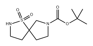 tert-Butyl 1-thia-2,7-diazaspiro[4.4]nonane-7-carboxylate 1,1-dioxide Structure