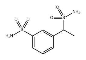 Benzenemethanesulfonamide, 3-(aminosulfonyl)-α-methyl- Structure