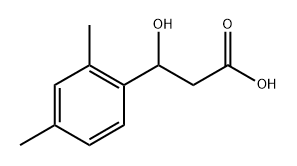 Benzenepropanoic acid, β-hydroxy-2,4-dimethyl- Structure