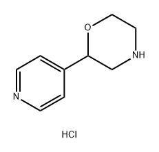 Morpholine, 2-(4-pyridinyl)-, hydrochloride (1:1) 구조식 이미지