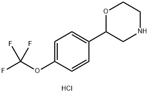 2-[4-(trifluoromethoxy)phenyl]morpholine hydrochloride 구조식 이미지