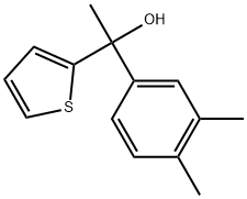 1-(3,4-dimethylphenyl)-1-(thiophen-2-yl)ethanol Structure