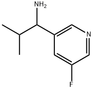 1-(5-fluoropyridin-3-yl)-2-methylpropan-1-amine Structure