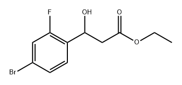 Ethyl 3-(4-bromo-2-fluorophenyl)-3-hydroxypropanoate Structure