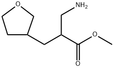 3-Furanpropanoic acid, α-(aminomethyl)tetrahydro-, methyl ester Structure