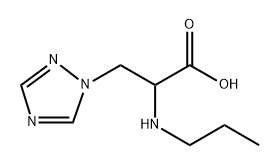 1H-1,2,4-Triazole-1-propanoic acid, α-(propylamino)- Structure