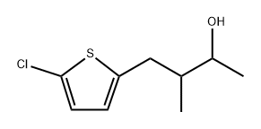 2-Thiophenepropanol, 5-chloro-α,β-dimethyl- Structure