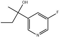 α-Ethyl-5-fluoro-α-methyl-3-pyridinemethanol Structure