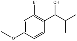 1-(2-bromo-4-methoxyphenyl)-2-methylpropan-1-ol Structure