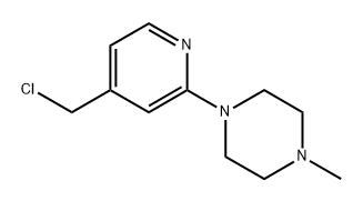 1-(4-(Chloromethyl)pyridin-2-yl)-4-methylpiperazine 구조식 이미지