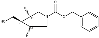 3-Azabicyclo[3.1.0]hexane-3-carboxylic acid, 6-(hydroxymethyl)-, phenylmethyl ester, (1α,5α,6β)- 구조식 이미지